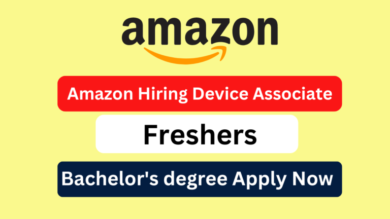 Amazon Hiring Freshers for Device Associate
