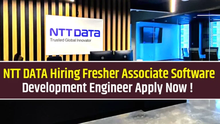NTT Is Hiring For Associate Software Development Engineer Latest Opening