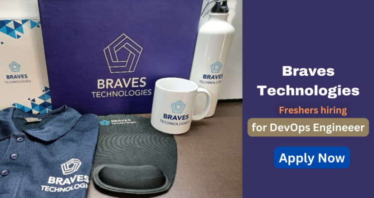 Braves Technologies Freshers hiring for DevOps Site Reliability Engineer