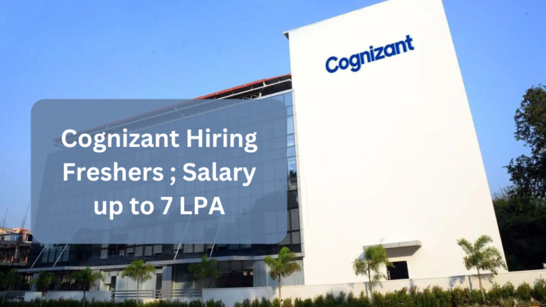 Cognizant Off Campus Drive 2024 for Programmer Analyst Trainee