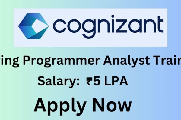 Cognizant Off Campus Hiring For Programmer Analyst