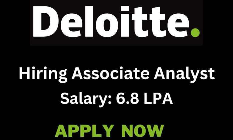 Deloitte Hiring Freshers for Associate Analyst