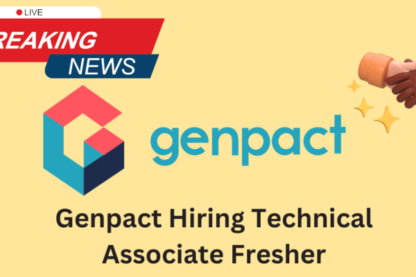 Genpact Hiring Technical Associate Fresher