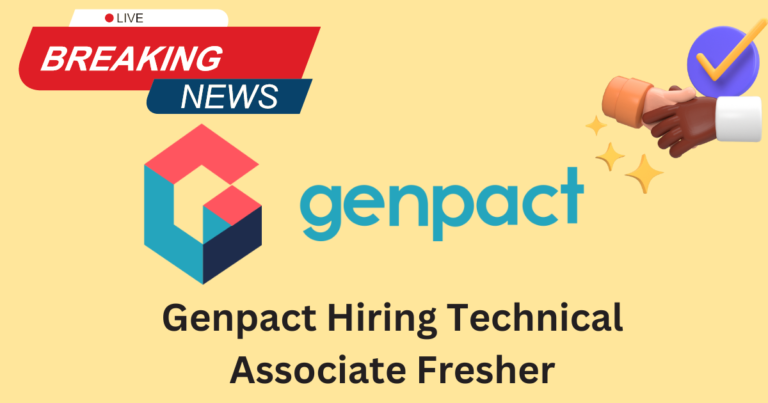 Genpact Hiring Technical Associate Fresher