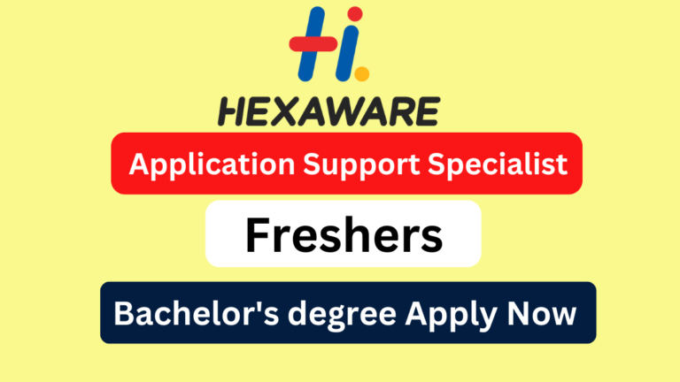 Hexaware Technologies Hiring Freshers for Application Support Specialist