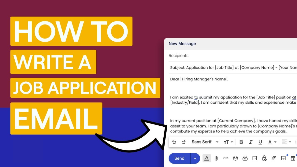 How to write mail for job Application