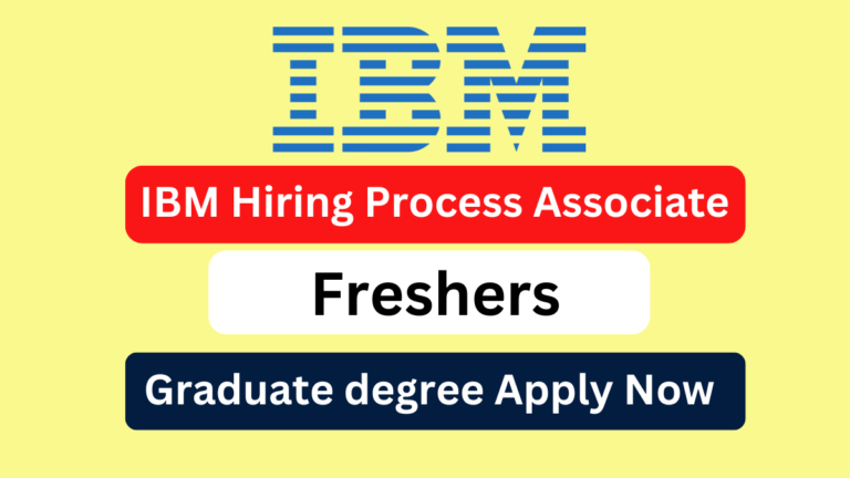 IBM Freshers Hiring for Process Associate