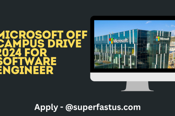 Microsoft Off Campus Drive 2024 for Software Engineer