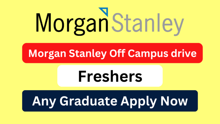 Morgan Stanley Off Campus drive 2024