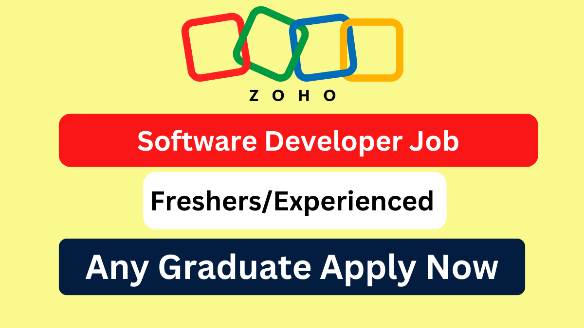 ZOHO Off Campus Drive for Software Developer