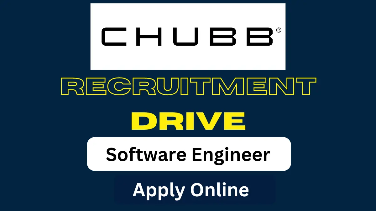 CHUBB Hiring for Software Engineer