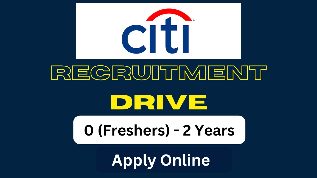 Citi Freshers Job for Credit Risk Analyst