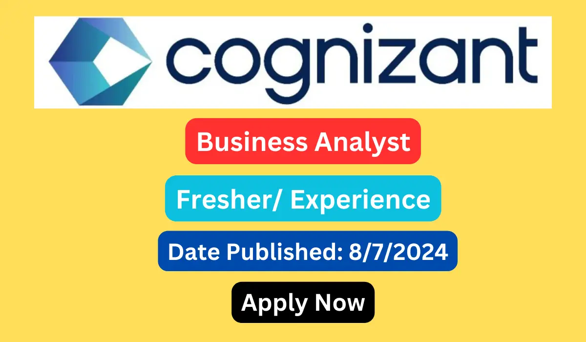 Cognizant Off Campus Drive 2024 for Business Analyst