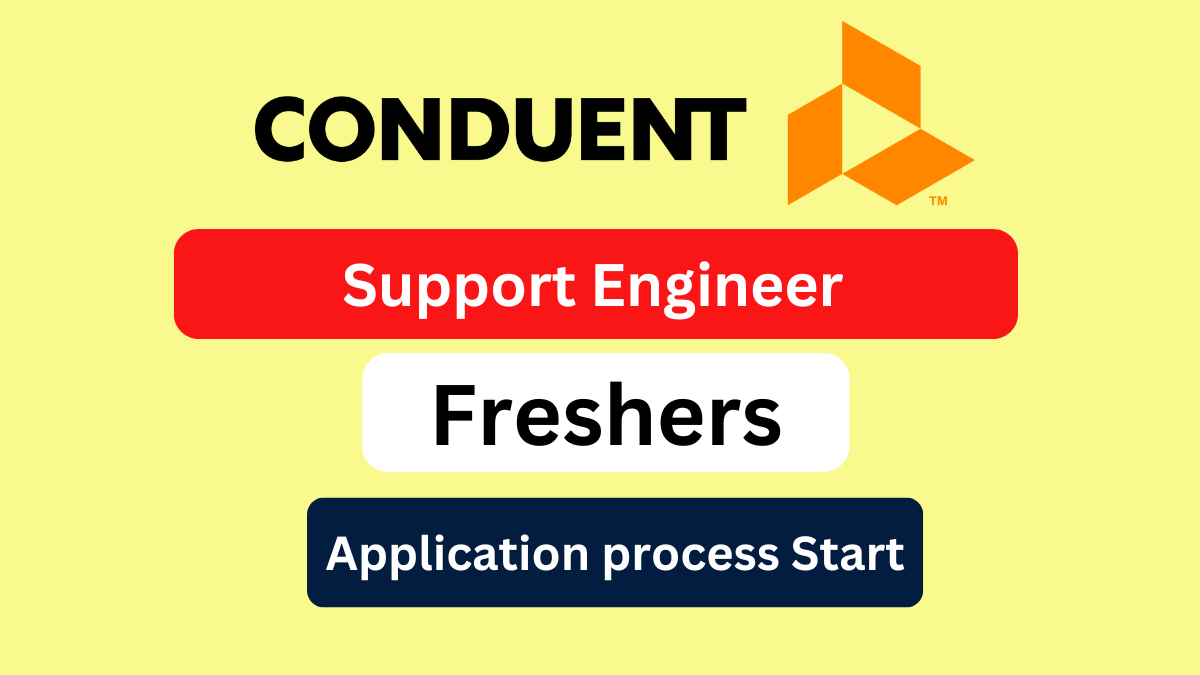 Conduent Freshers Hiring for Support Engineer