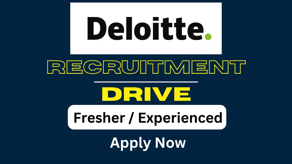 Deloitte Recruitment Drive for Analyst