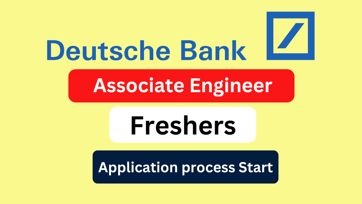 Deutsche Bank Job Vacancy for Associate Engineer