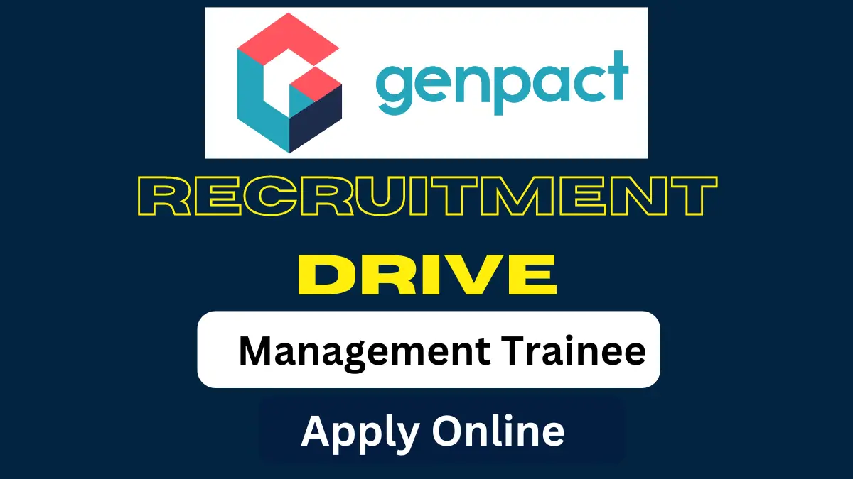 Genpact Hiring Freshers for Management Trainee