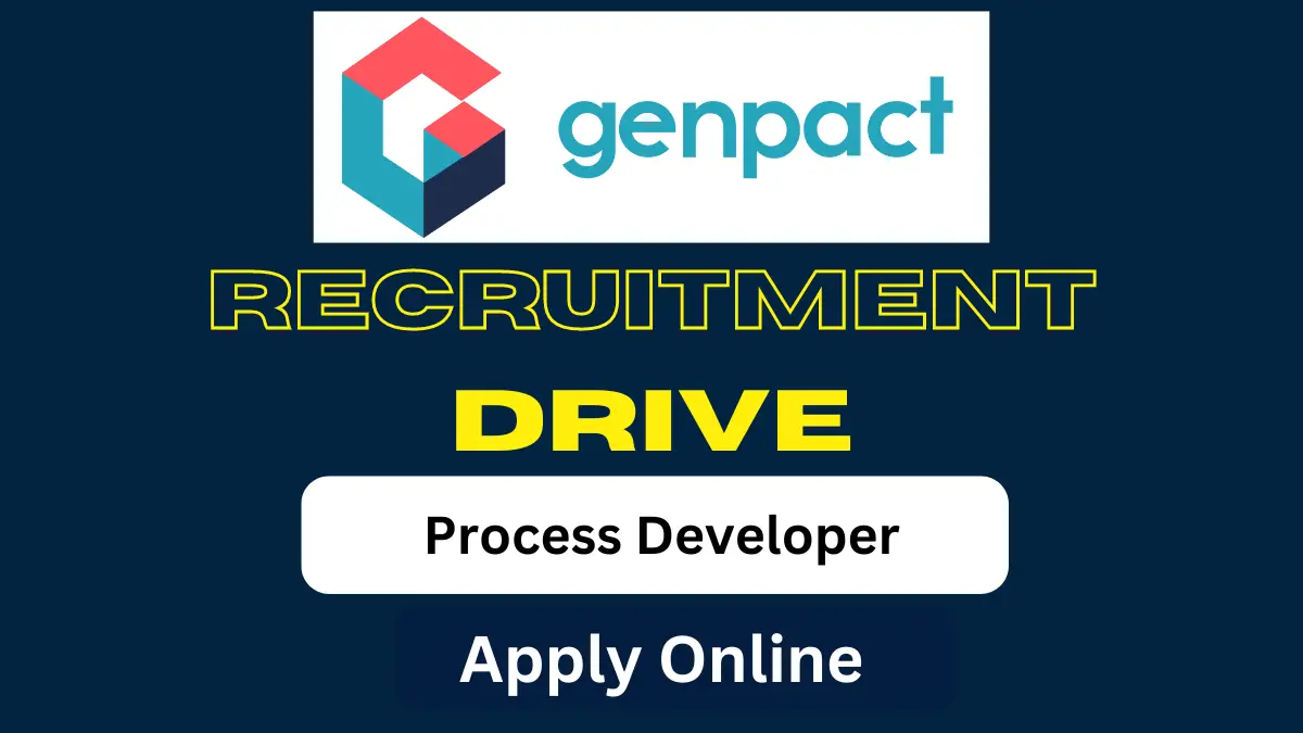 Genpact Opening for Process Developer