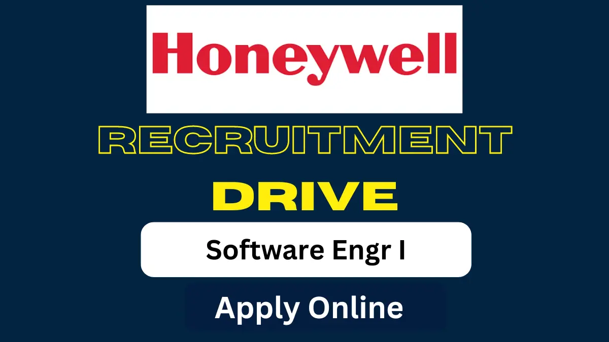 Honeywell Freshers Job Opening in Software Engr