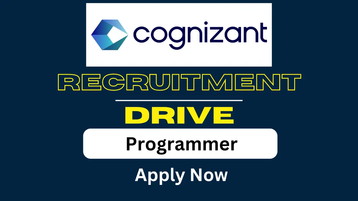 Job Opening in Cognizant for Programmer