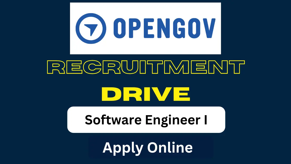 OpenGov Freshers Opening for Software Engineer