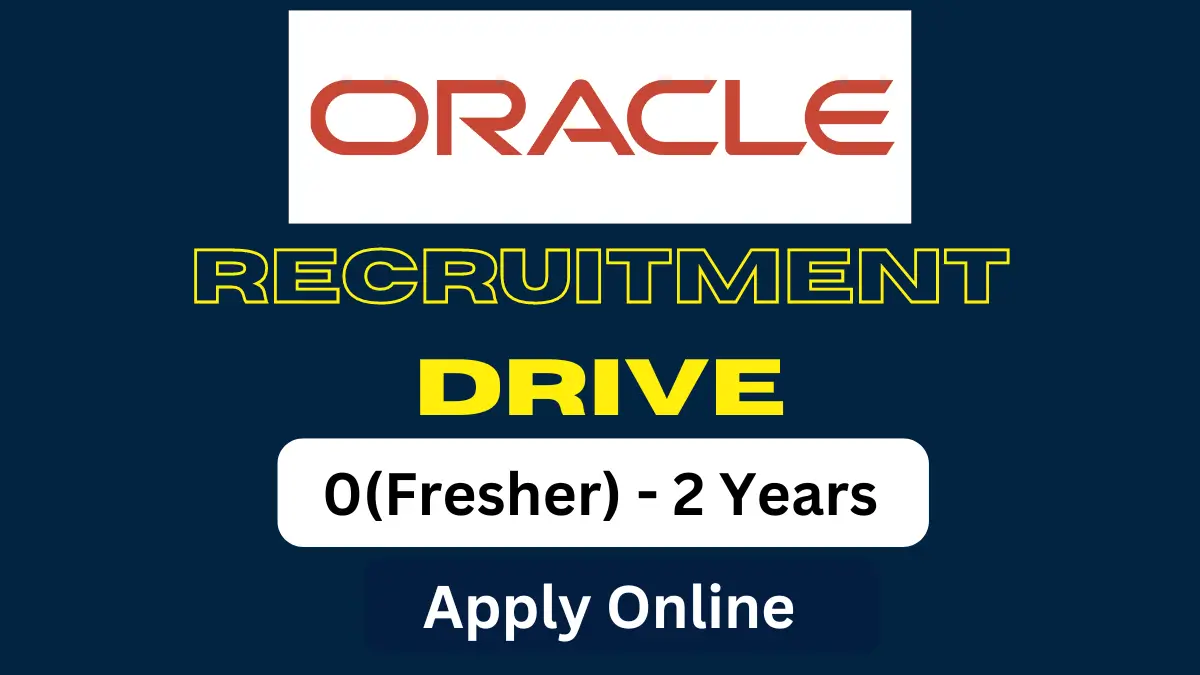 Oracle Freshers Hiring for Systems Analyst