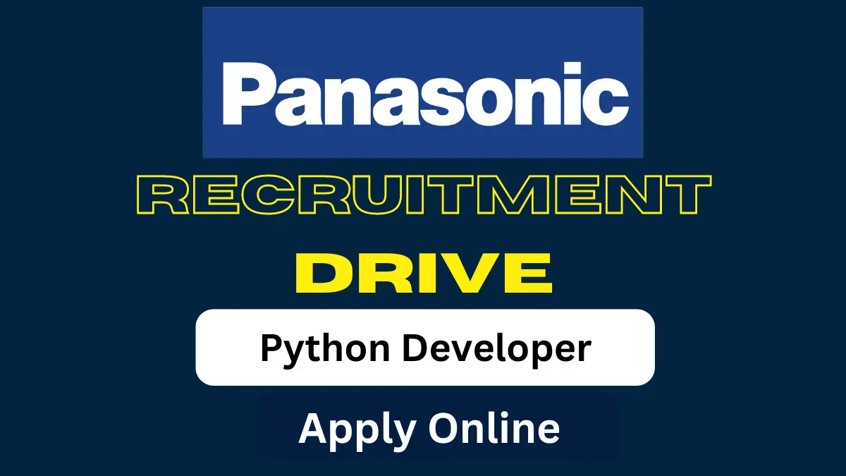 Python Developer Job Opening in Panasonic