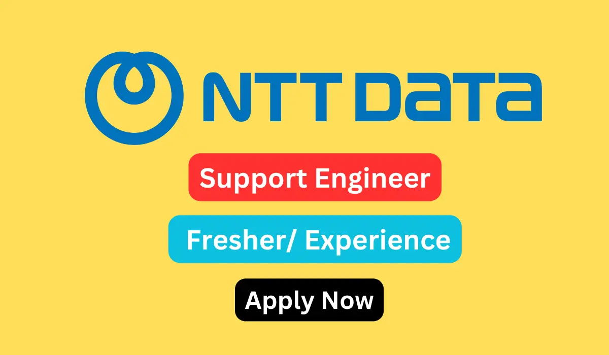 NTT Data Off Campus Drive for IT Technical Support Engineer