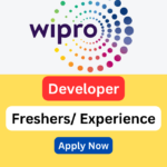 Wipro latest opening for Developer