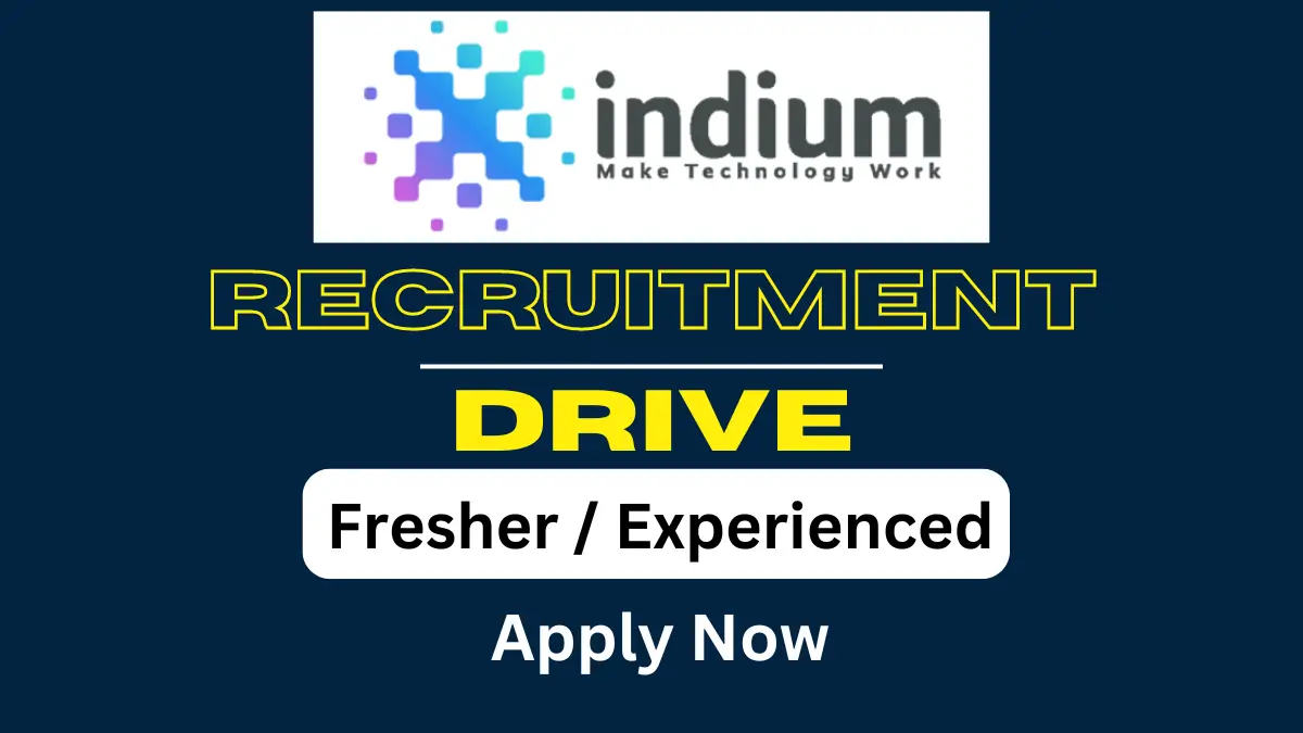 indium Hiring for Test Engineer